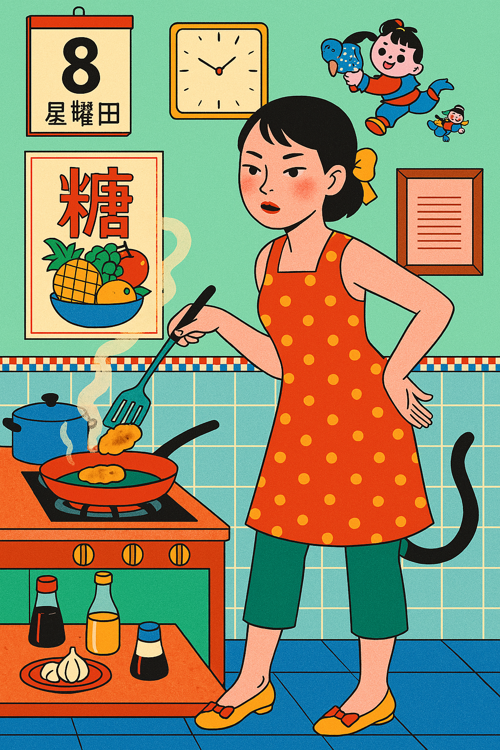 Japanese Kitchen Scene