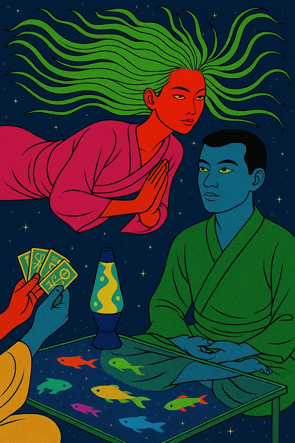 Mystical Tarot Scene